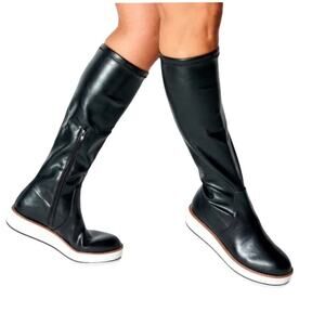 Silent D Black Stretch Boot Size 37 / US 6.5